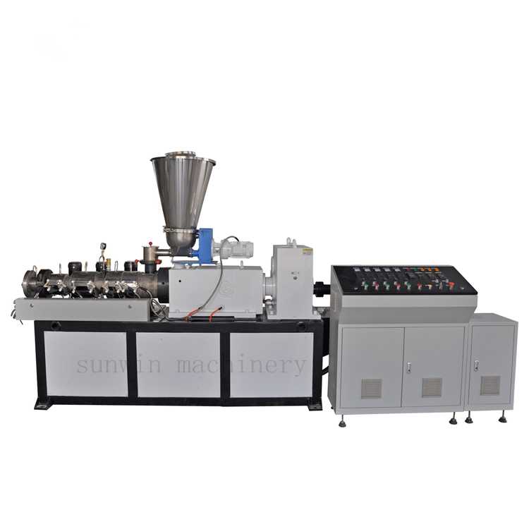 PVC granulateconical twin screw extruder